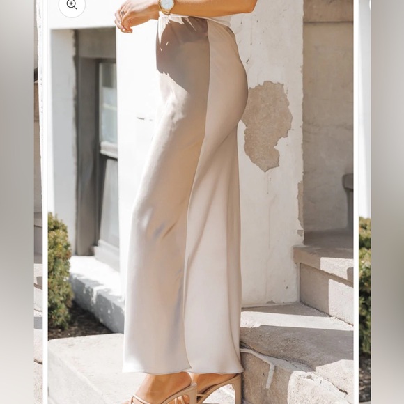 MUSE Taupe Ombre Maxi Skirt new without tags - Picture 3 of 6